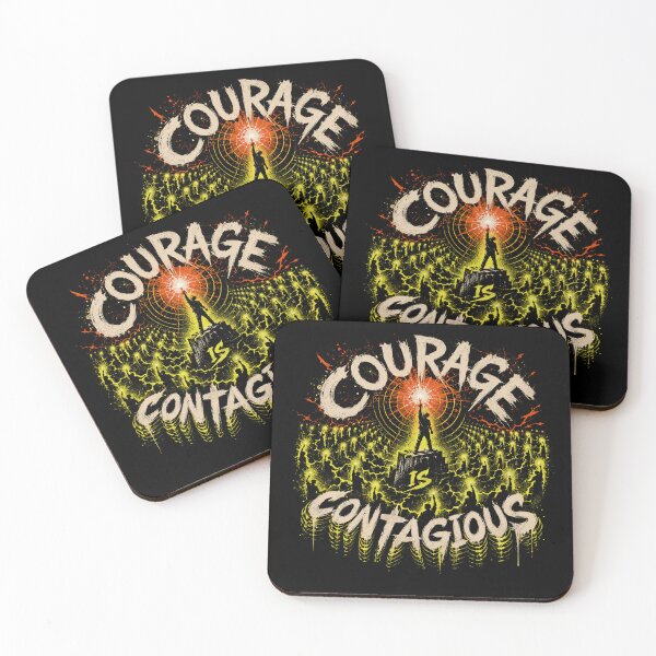 Item preview, Courage is Contagious - Bold Motivational Design designed and sold by FocusedPatterns.