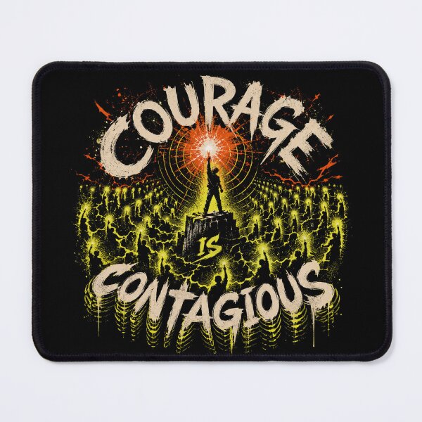 Item preview, Courage is Contagious - Bold Motivational Design designed and sold by FocusedPatterns.