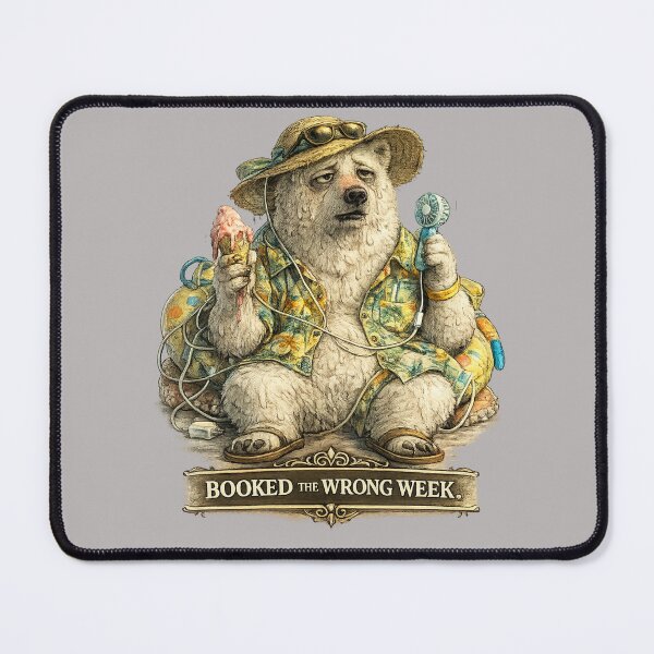Item preview, Vacation Burnout Society – Polar Bear Booked The Wrong Week designed and sold by ByAnad.