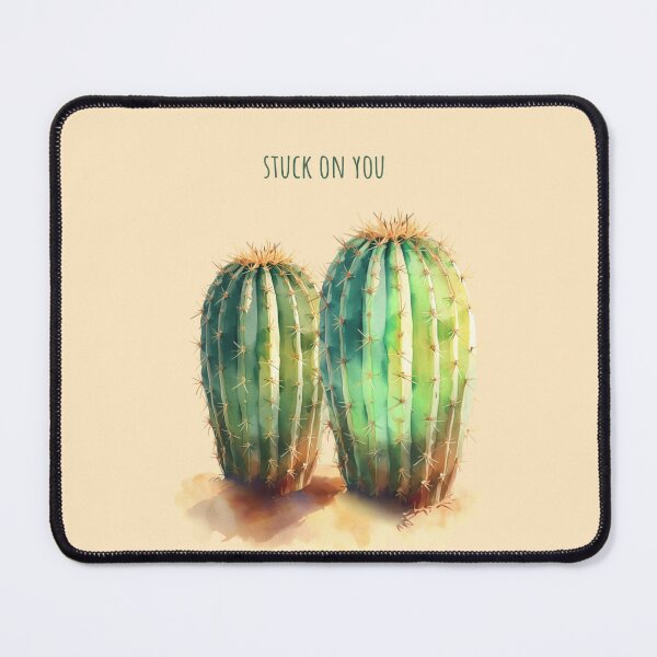 Item preview, stuck on you // champagne desert watercolor cacti designed and sold by Creativ_Design.