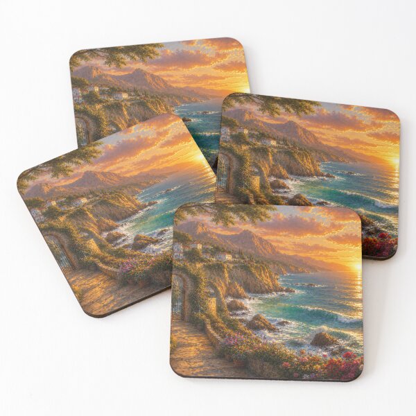 Item preview, Golden Coast of Dreams Oil Painting designed and sold by Pond21.