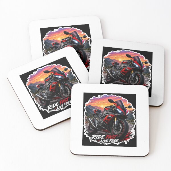 Item preview, Ride Fast Live Free – Sport Bike Sticker designed and sold by Ishratparween11.