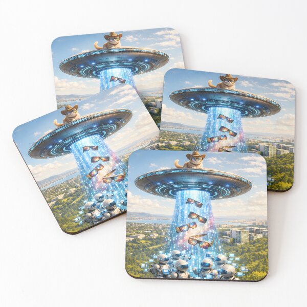 Item preview, Cowboy Cat Delivering New Tech designed and sold by M-Y-A-R-T-.