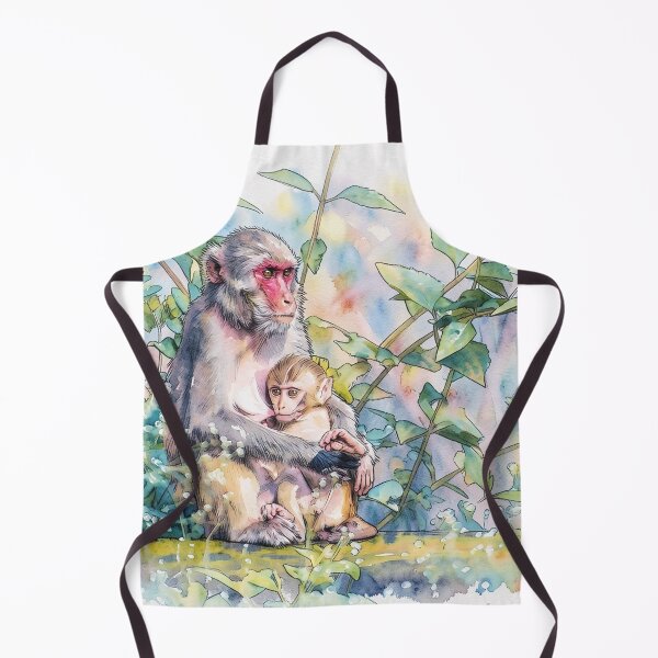 Artikelvorschau, Aquarellaffen entworfen und verkauft von tomorrowsart.