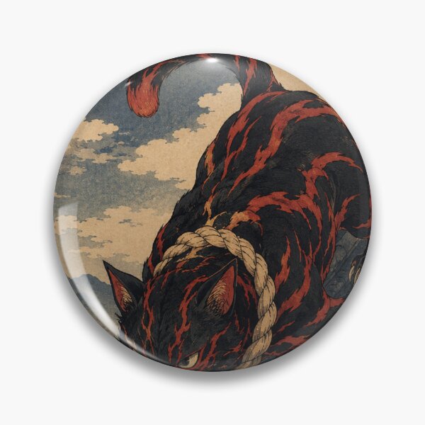 Item preview, Midnight Marauder - Vintage Japanese Oni Cat Ukiyo-e Woodblock designed and sold by bapupa.