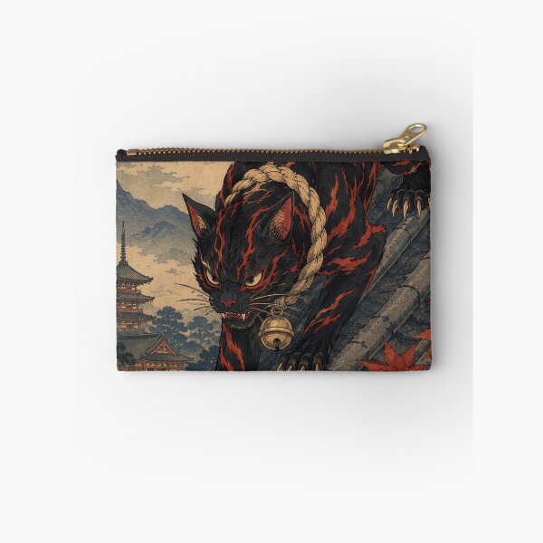 Item preview, Midnight Marauder - Vintage Japanese Oni Cat Ukiyo-e Woodblock designed and sold by bapupa.