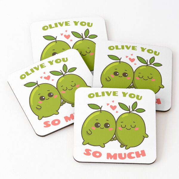 Item preview, Olive You So Much – Cute Kawaii Olives designed and sold by Skryp-art.