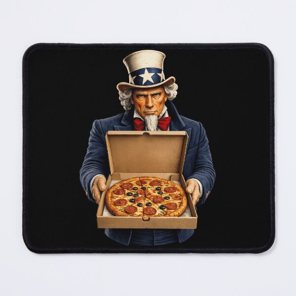Item preview, Uncle Sam Delivering Pizza Patriotic Pizza Lover Design designed and sold by TheTrendsDesk.