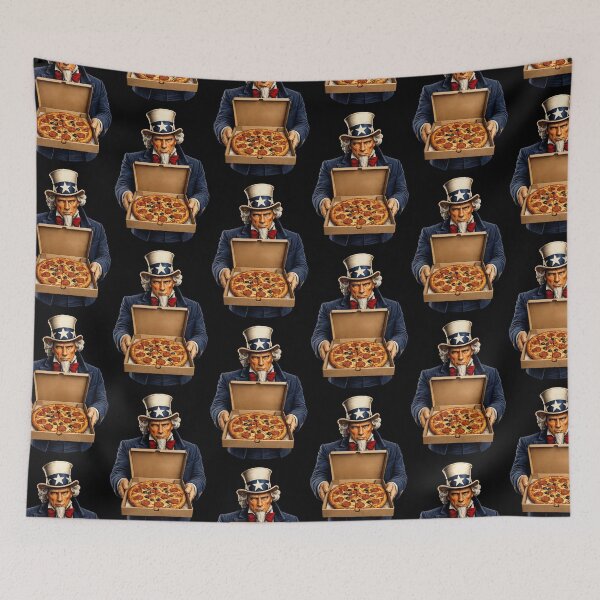 Item preview, Uncle Sam Delivering Pizza Patriotic Pizza Lover Design designed and sold by TheTrendsDesk.