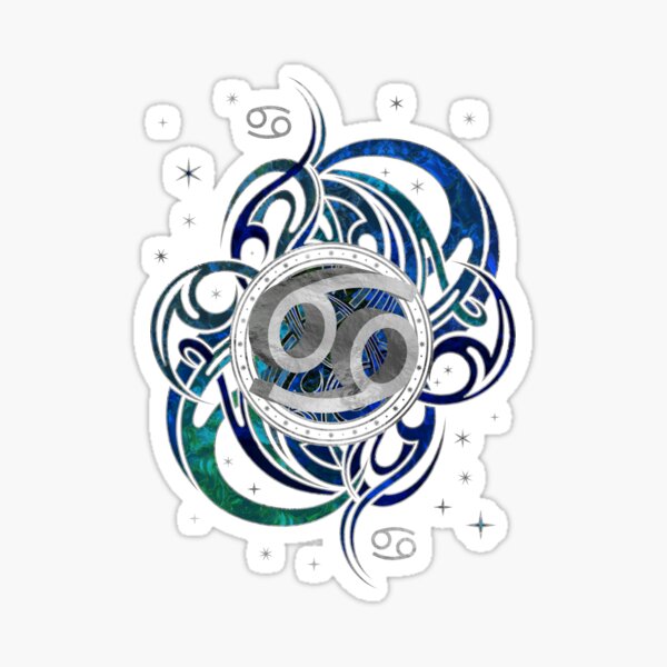 Cancer Zodiac Sign Water element Sticker