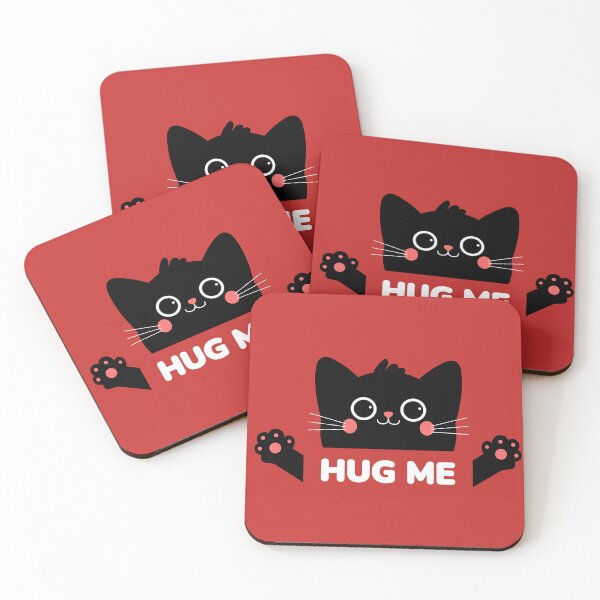 Item preview, Hug Me – Funny Black Cat designed and sold by Skryp-art.