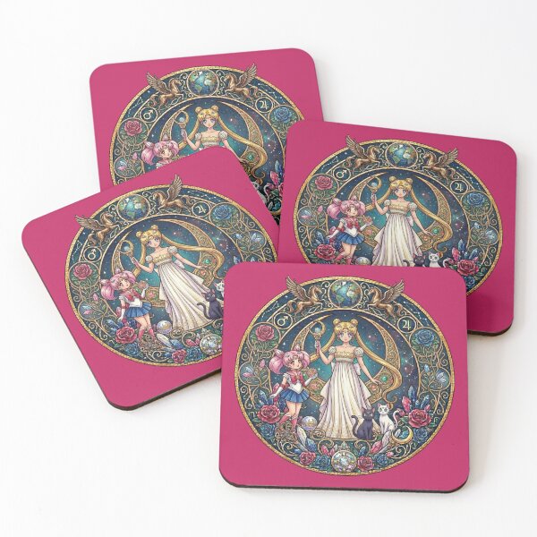 Item preview, Celestial Guardians: Sailor Moon Art Nouveau Circular Emblem designed and sold by VØDUM® STORE.