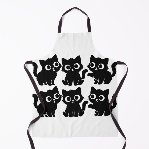Item preview, Cute Black Kittens Sticker Pack - Kawaii Chibi Cats Pattern Sheet Minimalist Monochrome Playful Kitty Nursery Wall Art designed and sold by BestChoiceService.
