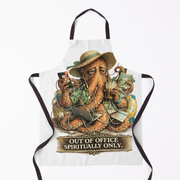 Item preview, Vacation Burnout Society – Octopus Out Of Office Spiritually Only designed and sold by ByAnad.