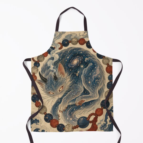 Item preview, Spirit Realm Sleeper - Vintage Japanese Oni Cat Ukiyo-e Woodblock designed and sold by bapupa.