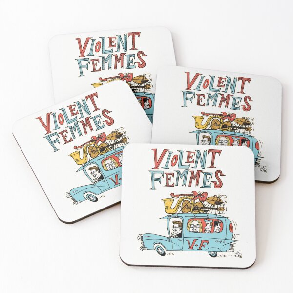Item preview, Violent Femmes Cartoon Band Van Folk Punk Art designed and sold by kiminju98.