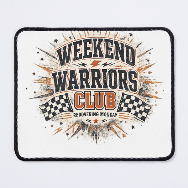 Item preview, Weekend Warriors Club Vintage Racing T-Shirt Design – Retro Motorsport Graphic Tee, Distressed Typography Streetwear designed and sold by artistezone.