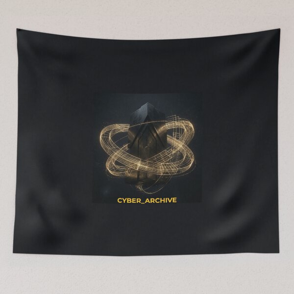Item preview, Cyber-Brutalist Data Monolith Abstract Tech Art designed and sold by Global-Command.