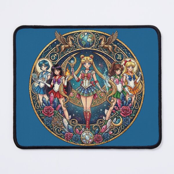 Item preview, Celestial Guardians: Art Nouveau Circular Emblem designed and sold by VØDUM® STORE.