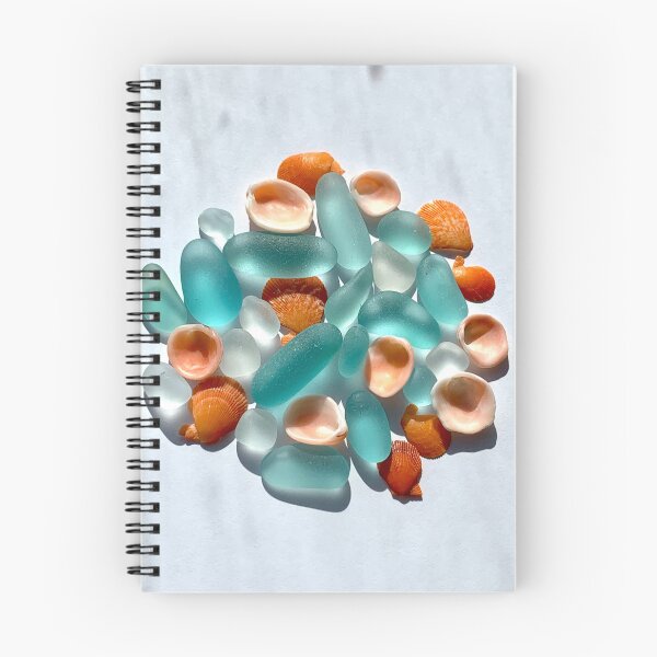 Item preview, Seaglass aqua and shells designed and sold by Jums-Med.