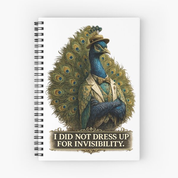 Item preview, Vacation Burnout Society – Peacock I Did Not Dress Up For Invisibility designed and sold by ByAnad.