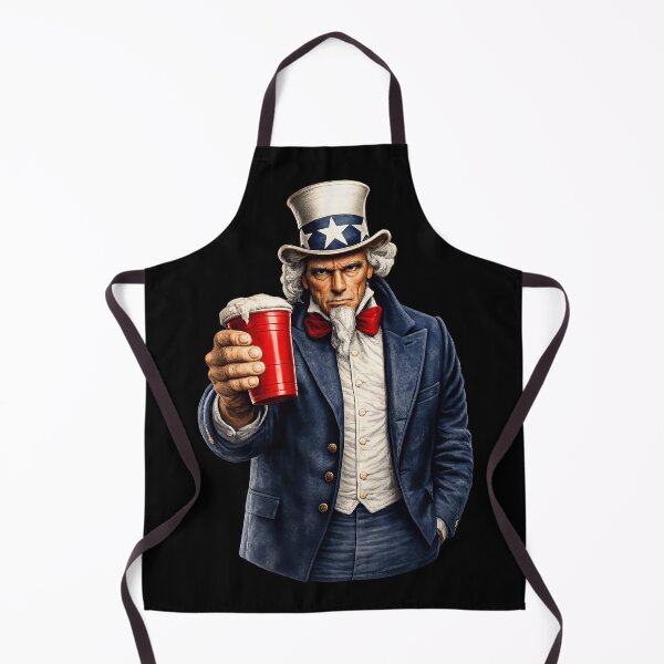 Item preview, Uncle Sam Holding Red Party Cup Patriotic Drinking Design designed and sold by TheTrendsDesk.