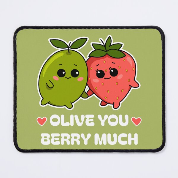Item preview, Olive You Berry Much – Cute Kawaii Berries designed and sold by Skryp-art.