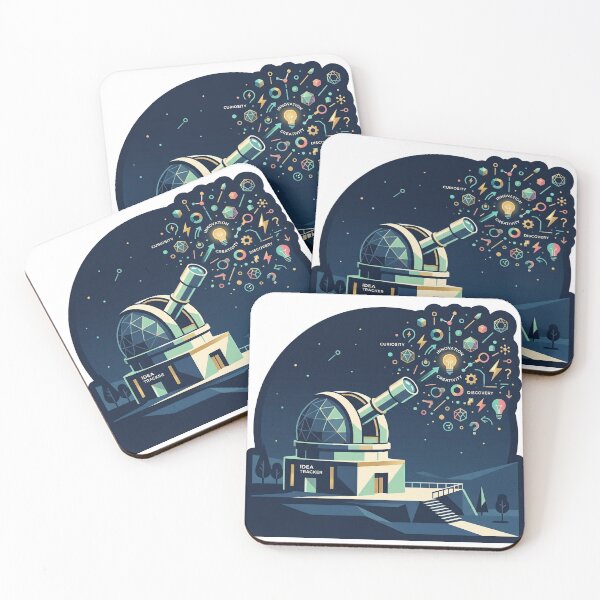 Item preview, Idea Observatory — Where Curiosity Becomes Creation Sticker designed and sold by CuteRage.