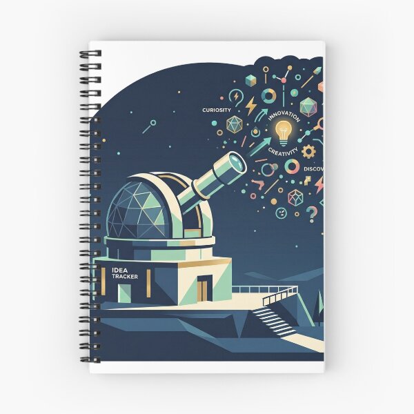Item preview, Idea Observatory — Where Curiosity Becomes Creation Sticker designed and sold by CuteRage.
