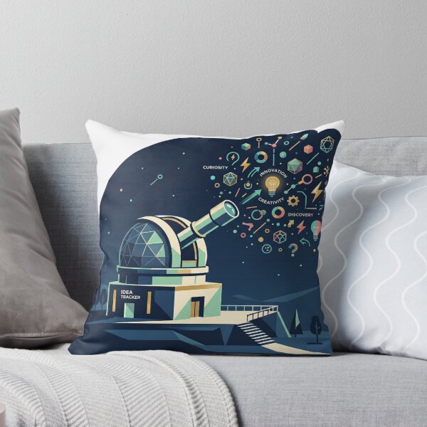Item preview, Idea Observatory — Where Curiosity Becomes Creation Sticker designed and sold by CuteRage.