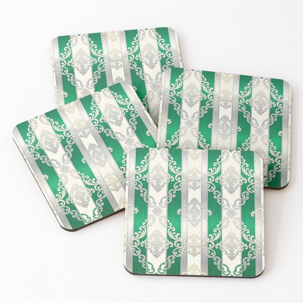 Item preview, Green & Gray Striped Baroque designed and sold by DesignsByPrnces.