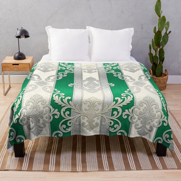 Item preview, Green & Gray Striped Baroque designed and sold by DesignsByPrnces.