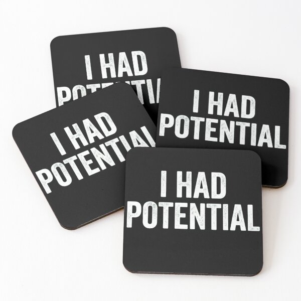 Item preview, I Had Potential Funny Sarcastic Distressed Typography designed and sold by haitrieuic96.