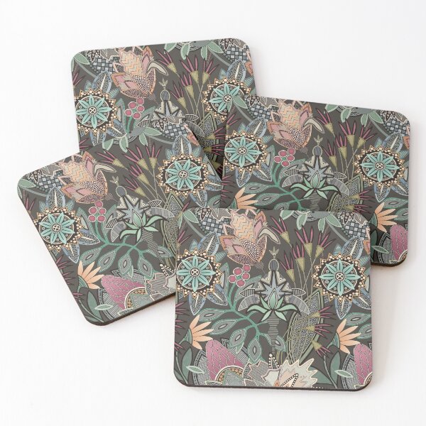 Item preview, steampunk chintz cocoa designed and sold by scrummy.