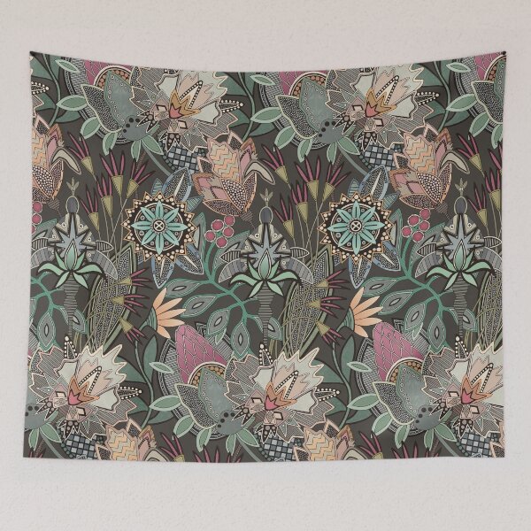 Item preview, steampunk chintz cocoa designed and sold by scrummy.