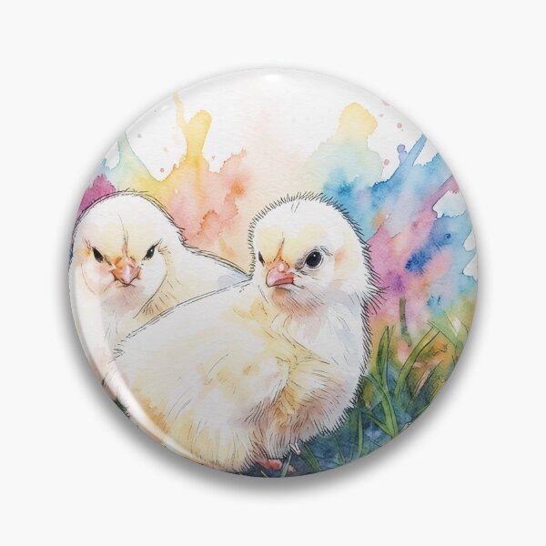 Item preview, Baby Chicks in Watercolor designed and sold by tomorrowsart.