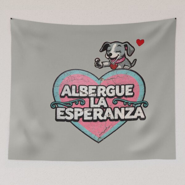 Item preview, GALOGO - Street Variations - Galgo Stencil_Nr57 Albergue la Esperanza designed and sold by GALOGO – Art for Sighthounds & Animal Welfare.