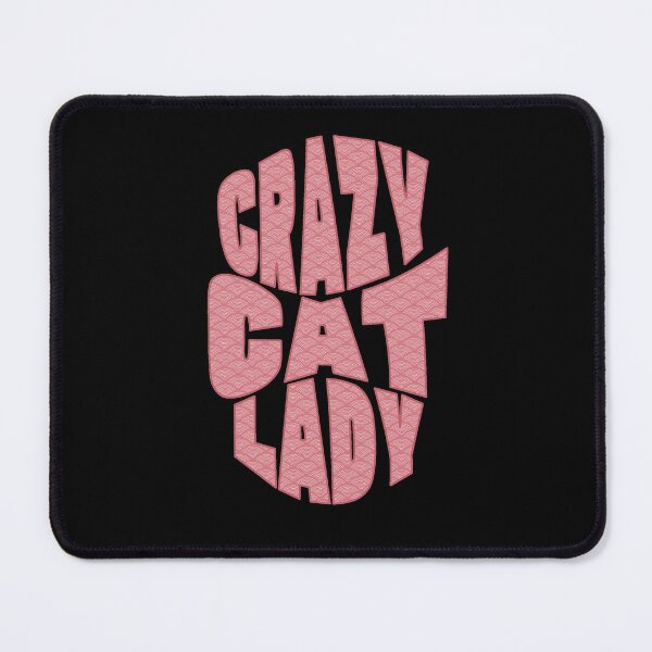 Item preview, Crazy Cat Lady Groovy Pink Retro Typography Gift designed and sold by StyleNext.