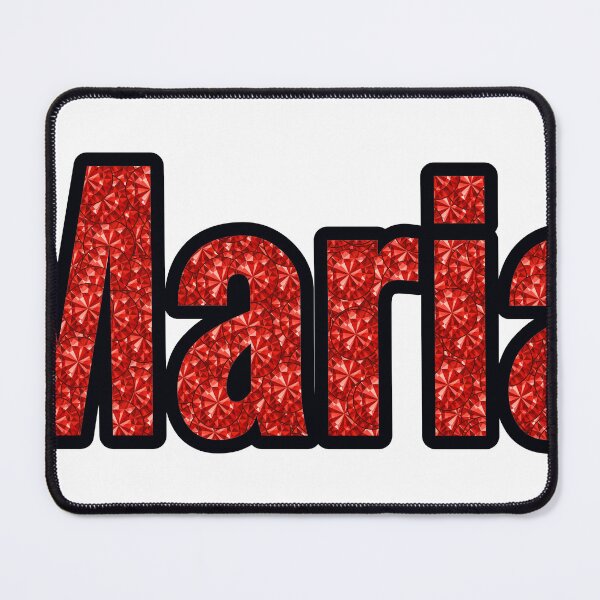 Item preview, Maria Girl Name Red Rhinestone Texture designed and sold by TheIconSmith.
