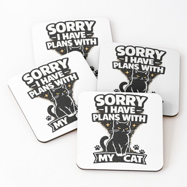 Item preview, Sorry I Have Plans With My Cat designed and sold by PatiImagination.