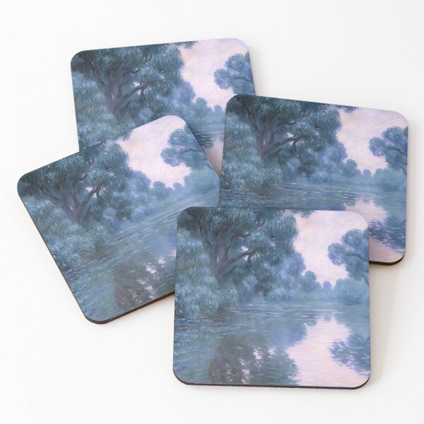 Item preview, Morning on the Seine near Giverny: Impression of Mist, Dawn Light, and Reflections designed and sold by artdesignsnow.