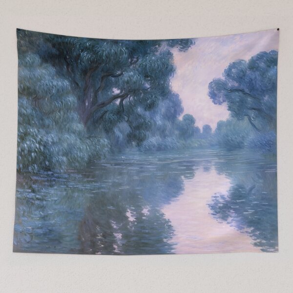 Item preview, Morning on the Seine near Giverny: Impression of Mist, Dawn Light, and Reflections designed and sold by artdesignsnow.