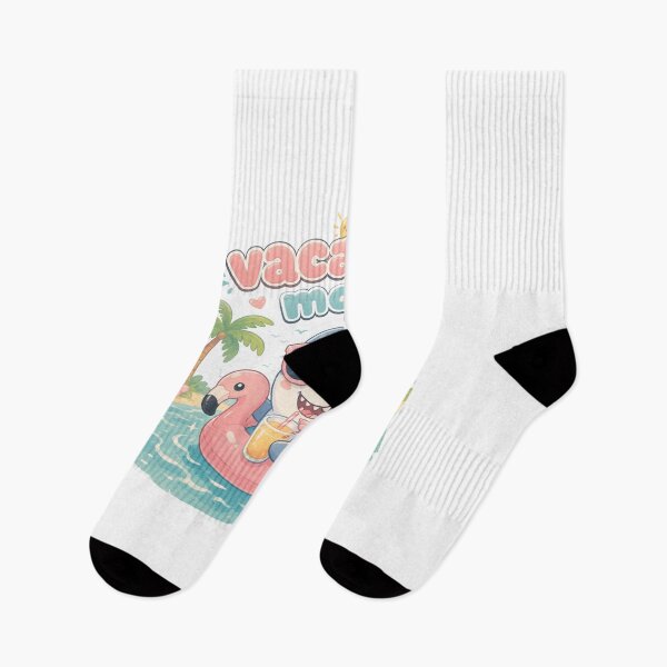 Item preview, Vacation Mode Cute Kawaii Shark Graphic designed and sold by Pixel Hawk.