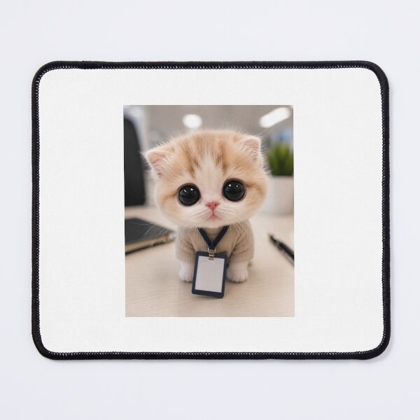 Item preview, Tiny Office Intern Cat designed and sold by LovelyCatGalaxy.