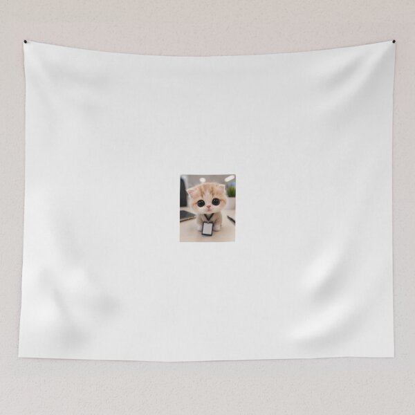 Item preview, Tiny Office Intern Cat designed and sold by LovelyCatGalaxy.