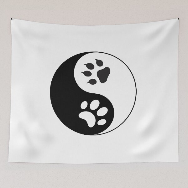 Item preview, Yin Yang with Paw Prints designed and sold by jkrphoto.