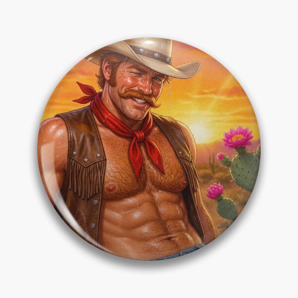 Item preview, Sweaty Cowboy Daddy in Short Denim Cutoffs designed and sold by ZhivanCrimson.