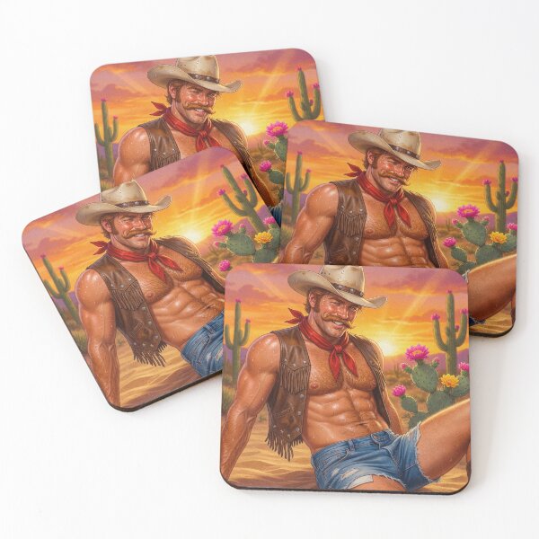Item preview, Sweaty Cowboy Daddy in Short Denim Cutoffs designed and sold by ZhivanCrimson.