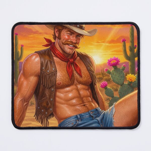 Item preview, Sweaty Cowboy Daddy in Short Denim Cutoffs designed and sold by ZhivanCrimson.
