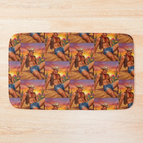 Item preview, Sweaty Cowboy Daddy in Short Denim Cutoffs designed and sold by ZhivanCrimson.